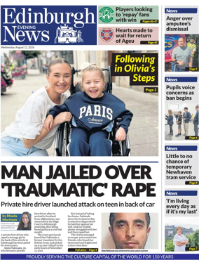 Cover of Edinburgh Evening News