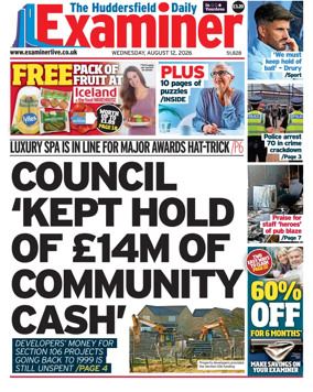 Cover of Huddersfield Daily Examiner