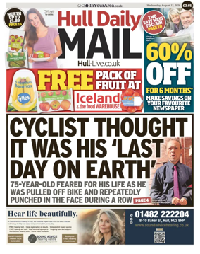 Cover of Hull Daily Mail