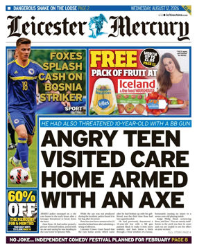 Cover of Leicester Mercury