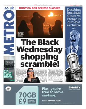 Cover of Metro (UK)