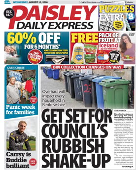 Cover of Paisley Daily Express