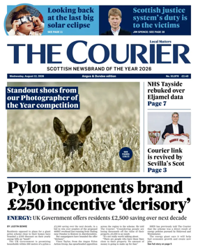 Cover of The Courier & Advertiser (Angus and Dundee)