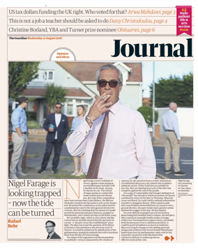 Cover of The Guardian e-paper Journal