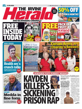 Cover of The Irvine Herald and Kilwinning Chronicle