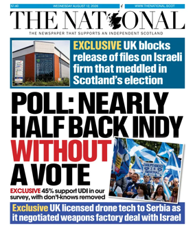 Cover of The National (Scotland)