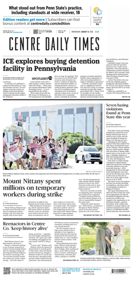 Cover of Centre Daily Times