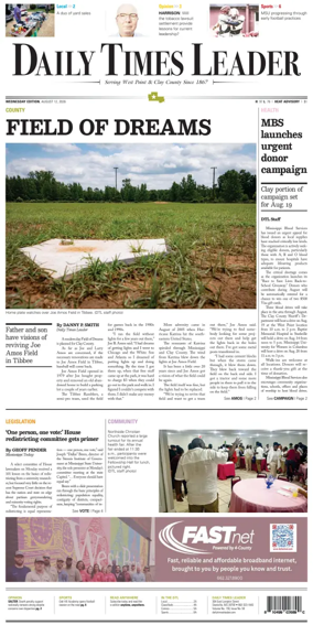 Cover of Daily Times Leader