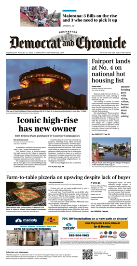 Cover of Democrat and Chronicle
