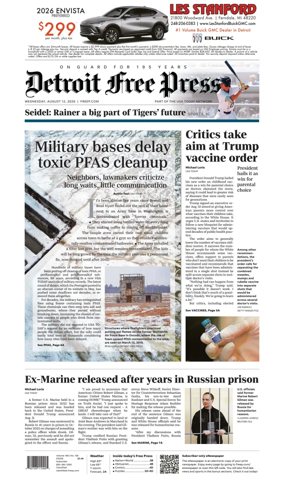 Cover of Detroit Free Press