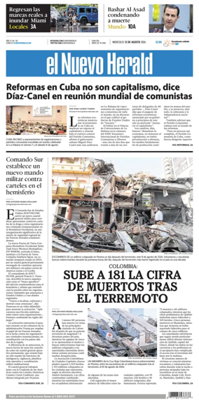 Cover of El Nuevo Herald