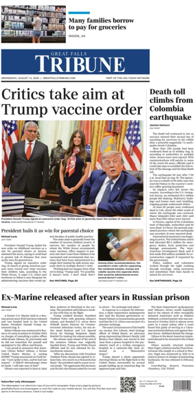 Cover of Great Falls Tribune