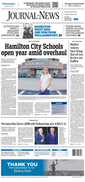 Cover of Hamilton Journal News