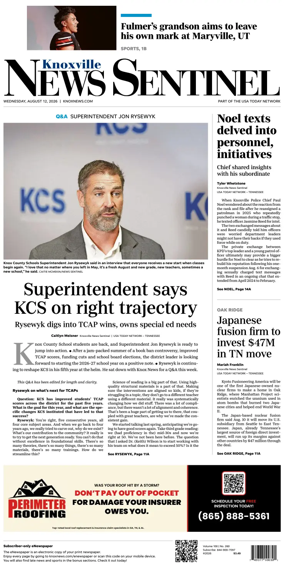 Cover of Knoxville News Sentinel