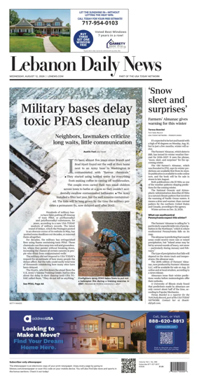 Cover of Lebanon Daily News