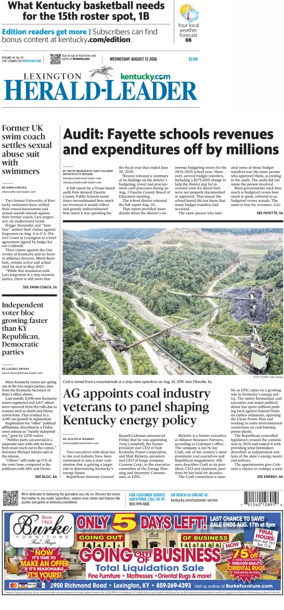 Cover of Lexington Herald-Leader