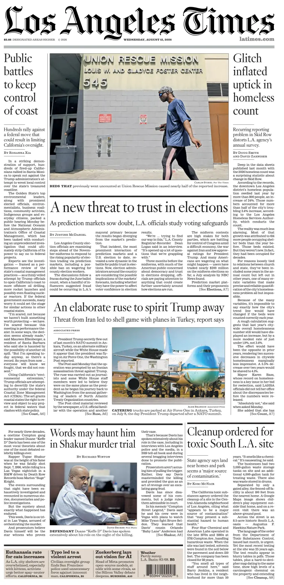 Cover of Los Angeles Times