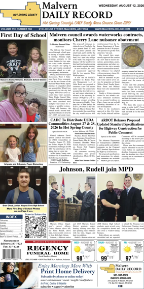 Cover of Malvern Daily Record