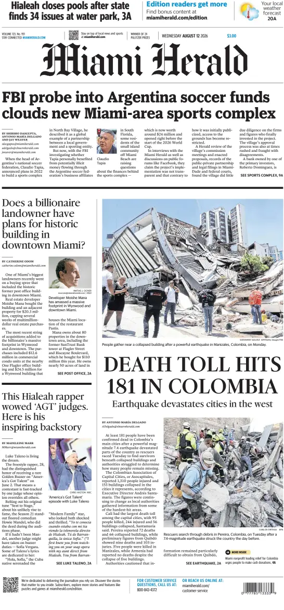 Cover of Miami Herald