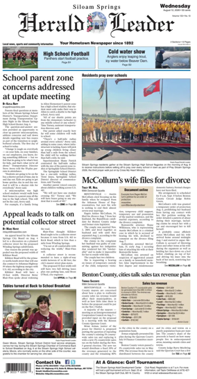 Cover of Siloam Springs Herald Leader