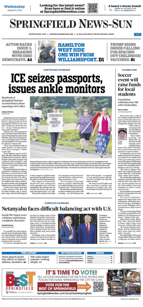 Cover of Springfield News-Sun