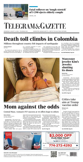 Cover of Telegram & Gazette