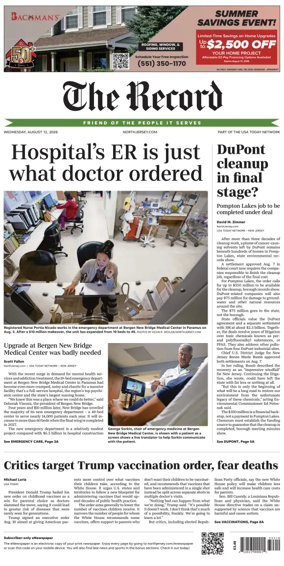Cover of The Bergen Record