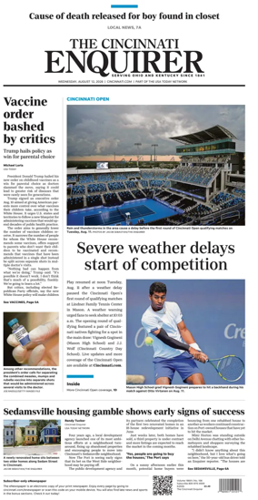 Cover of The Cincinnati Enquirer