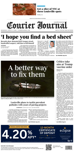Cover of The Courier-Journal (Louisville)