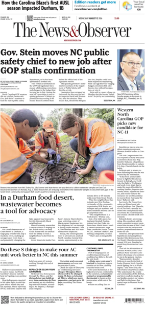 Cover of The News & Observer