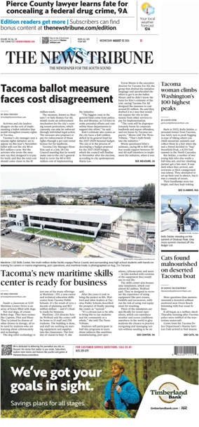 Cover of The News Tribune