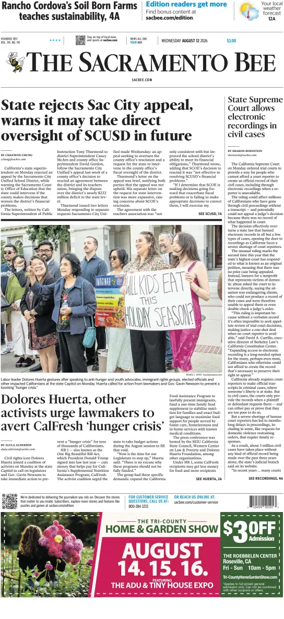 Cover of The Sacramento Bee