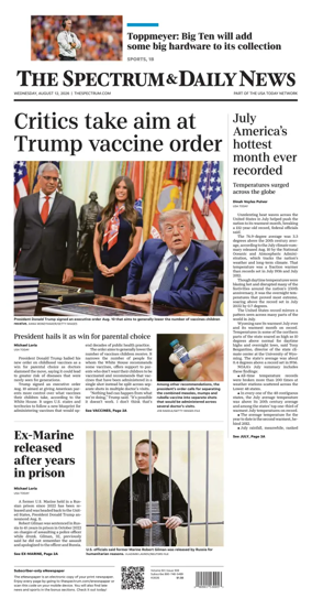 Cover of The Spectrum & Daily News