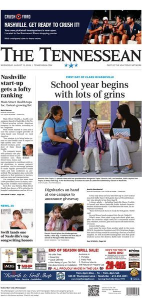 Cover of The Tennessean