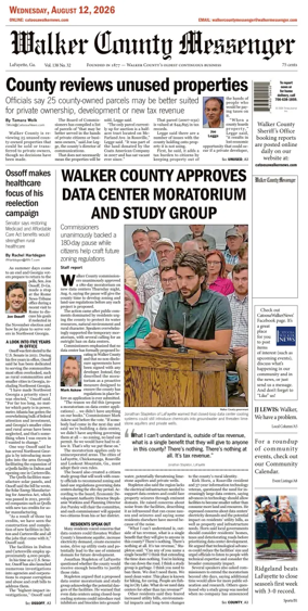 Cover of Walker County Messenger
