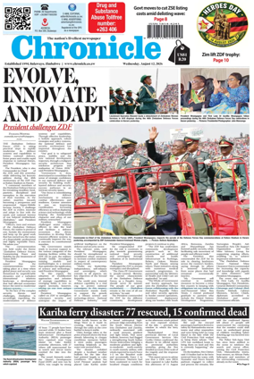 Cover of Chronicle (Zimbabwe)
