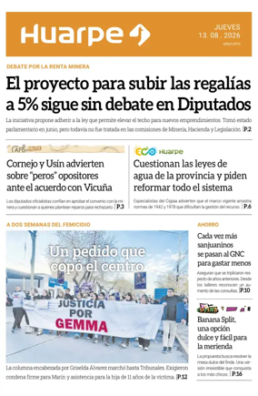 Cover of Diario Huarpe
