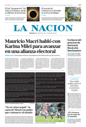 Cover of La Nacion