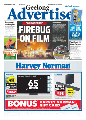 Cover of Geelong Advertiser