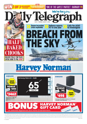 Cover of The Daily Telegraph (Sydney)