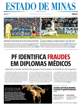 Cover of Estado de Minas (Brazil)
