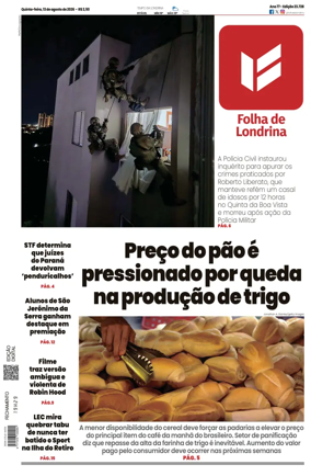 Cover of Folha de Londrina