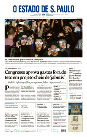 Cover of O Estado de S. Paulo