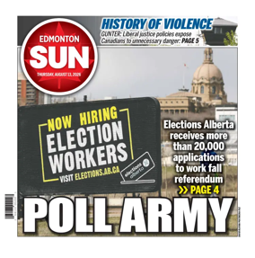 Cover of Edmonton Sun