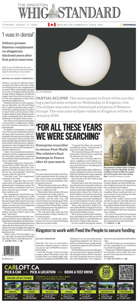 Cover of Kingston Whig-Standard