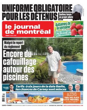 Cover of Le Journal de Montreal