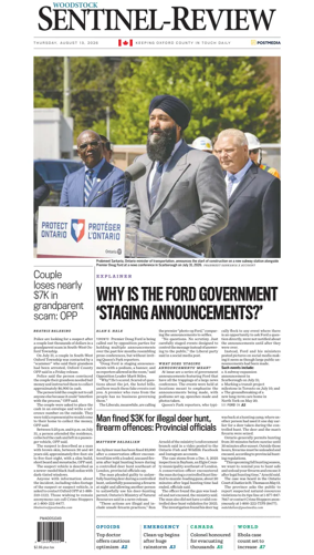Cover of Sentinel-Review (Woodstock)