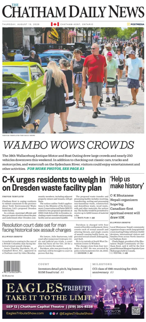Cover of The Chatham Daily News