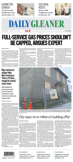 Cover of The Daily Gleaner
