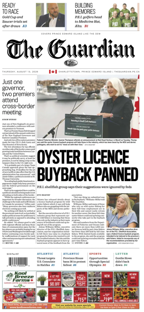 Cover of The Guardian (Charlottetown)